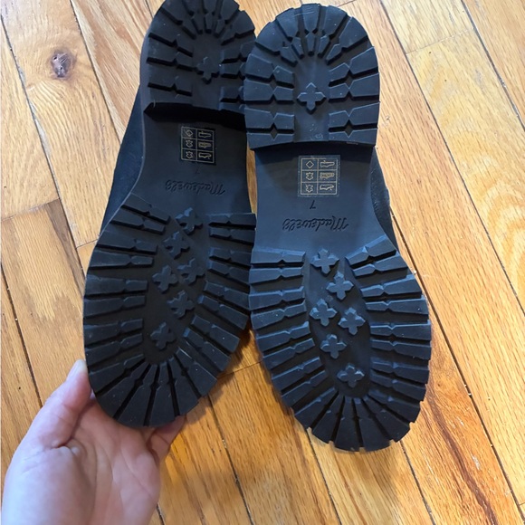 Madewell The Bradley Lugsole Mule in Black Nubuck Size 7 - Picture 10 of 13